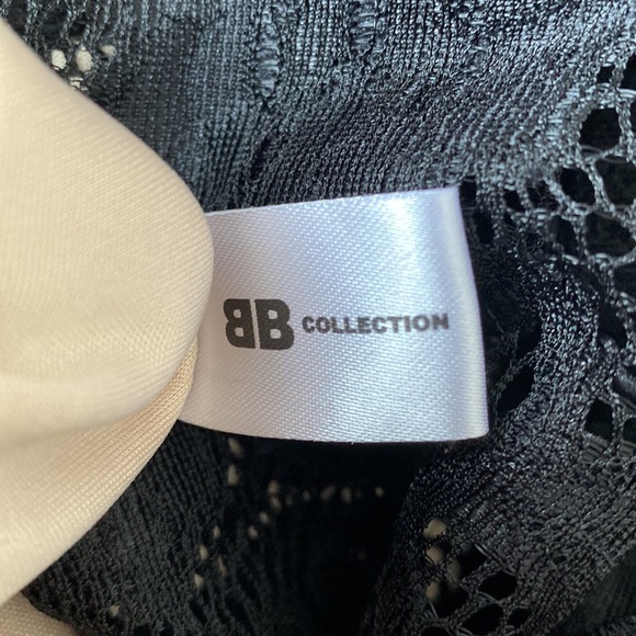 Bb collection black lace over cream dress - Picture 5 of 5